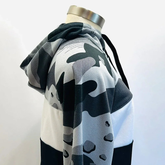 NIKE Men Long Sleeve Pullover Hoodie Multi-Colored Hoodie Sweat Shirt Sz Medium - Picture 7 of 13